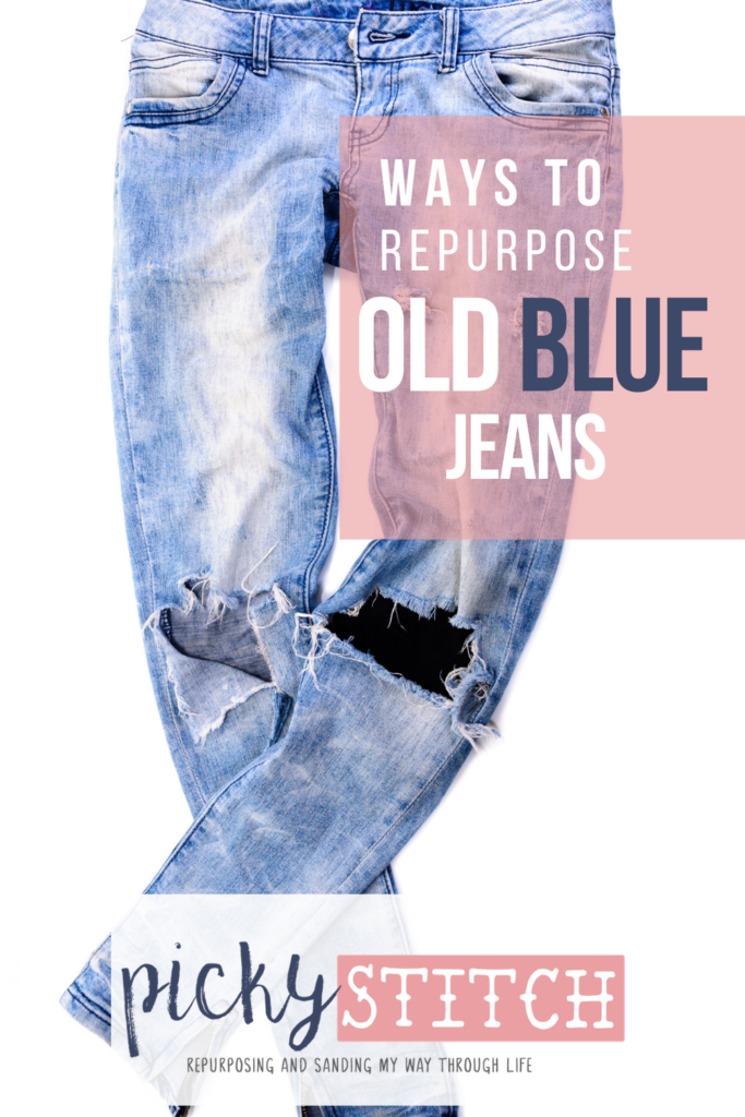 Old Blue Jeans Repurpose, DIY Projects