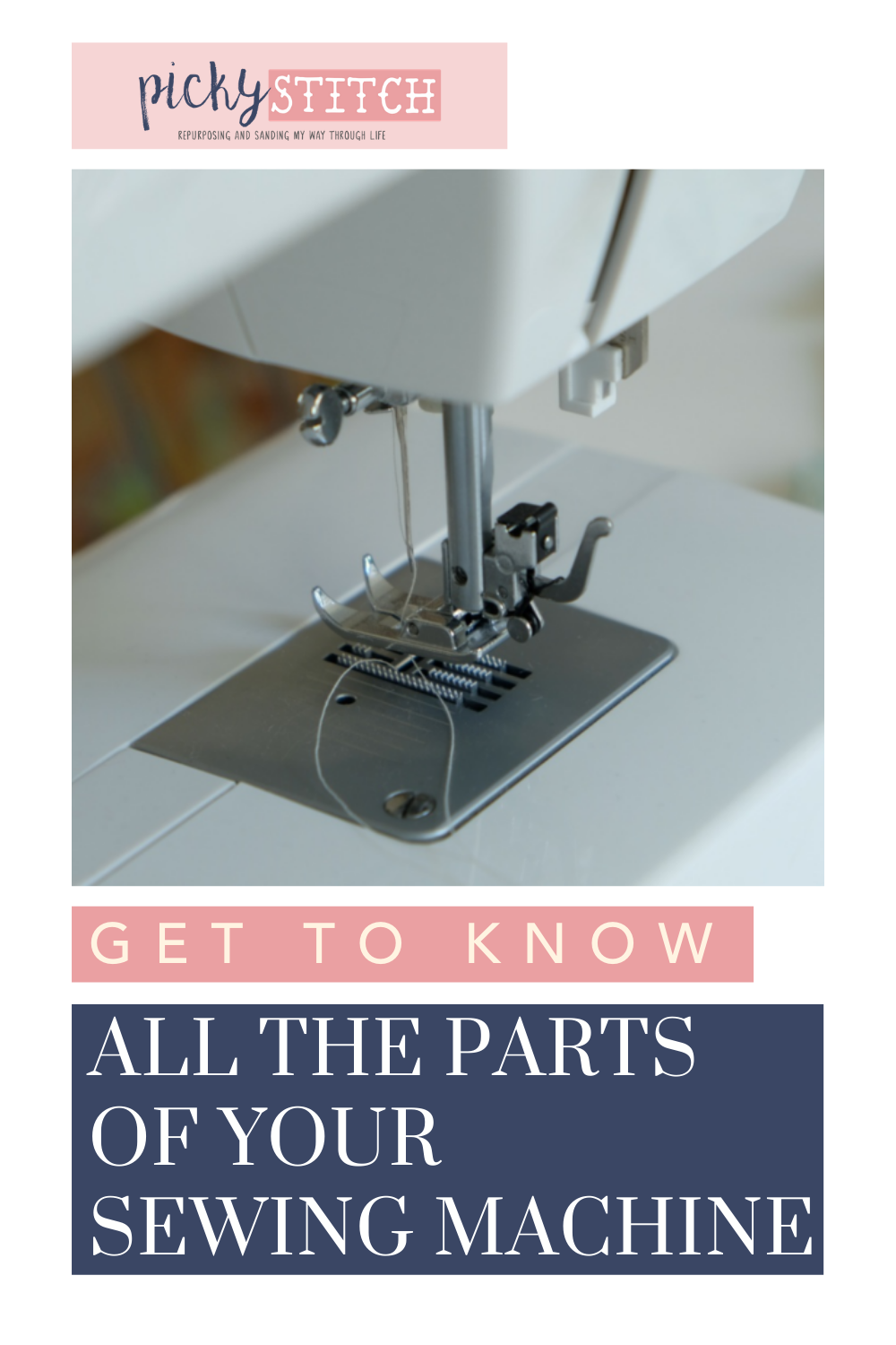 Know your sewing machine parts // sewing machine parts 