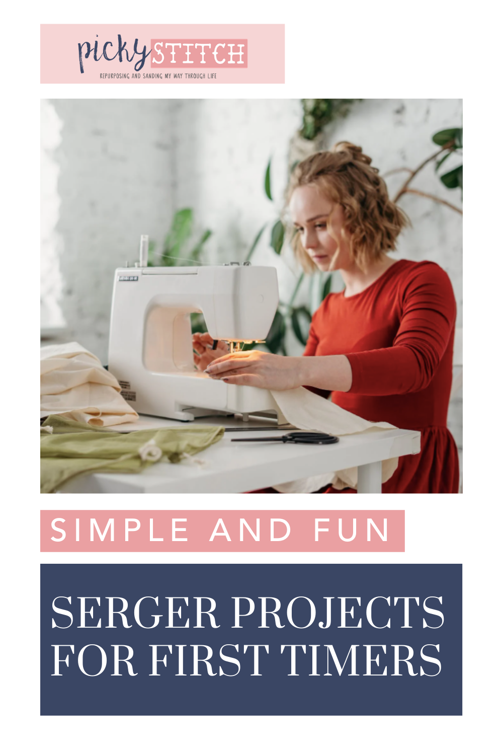 Pickystitch.com is the mecca of crafts! Find project ideas, tips, and more! Get started by learning easy ways to get used to your new serger!