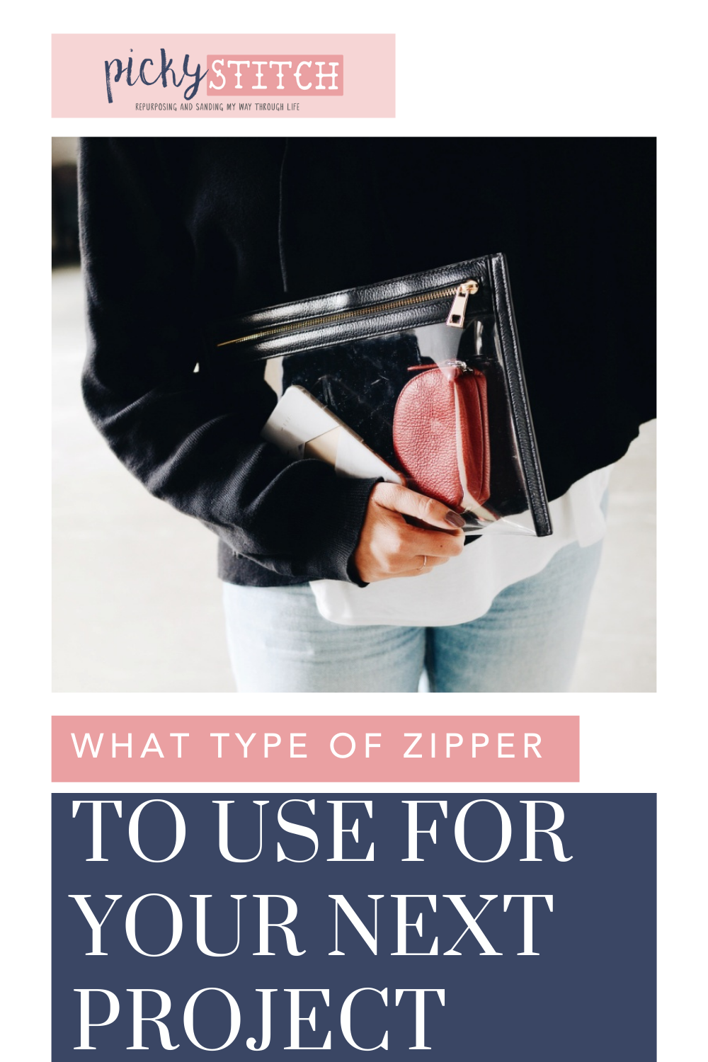 Pickystitch.com is the mecca of crafts! Find project ideas, tips, and more! Get started by learning the different types of zippers to use for your sewing projects!